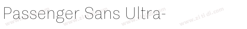 Passenger Sans Ultra字体转换